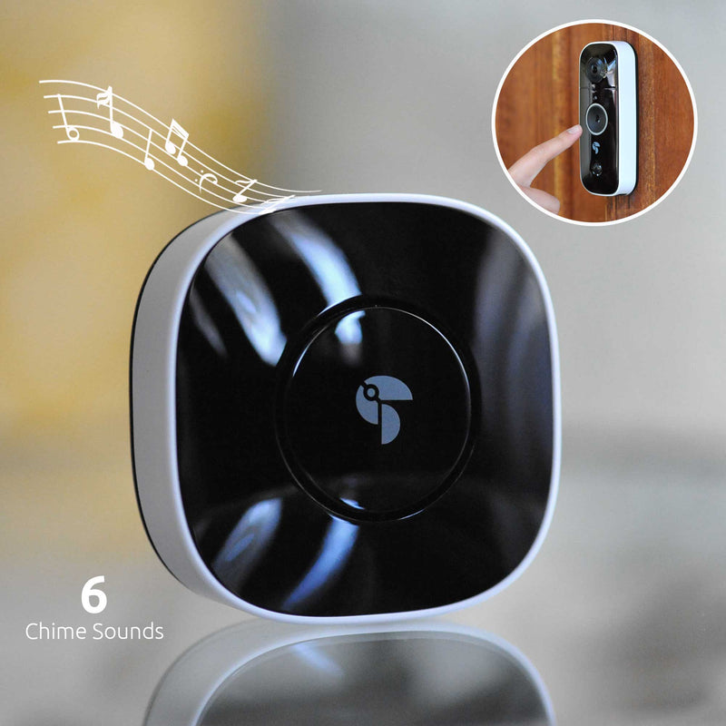6 different chime sounds with the Toucan Wireless Chime