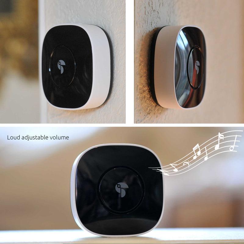 Wire free doorbell chime with adjustable volume